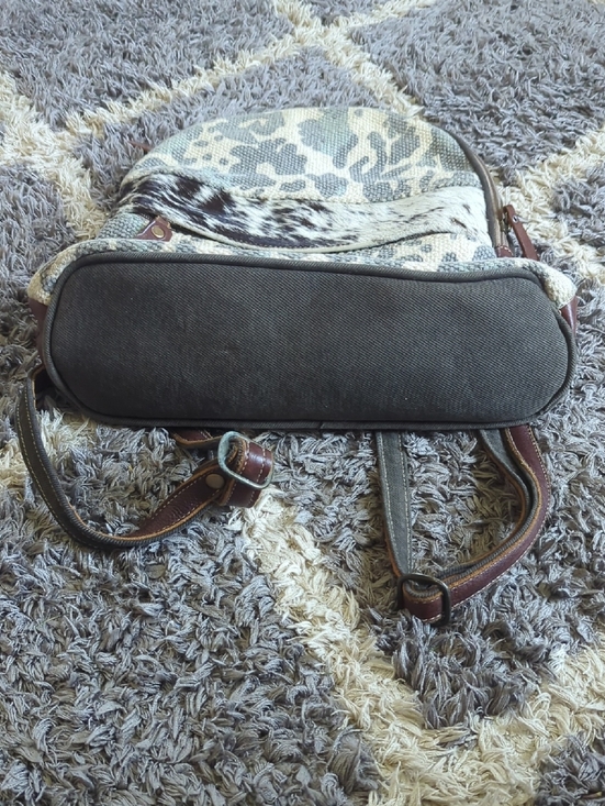 Myra Canvas & Hair On Hide Women’s Backpack Brown/Gray